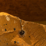 Natural Gem Stone Sun Pandel- Rainbow Moon