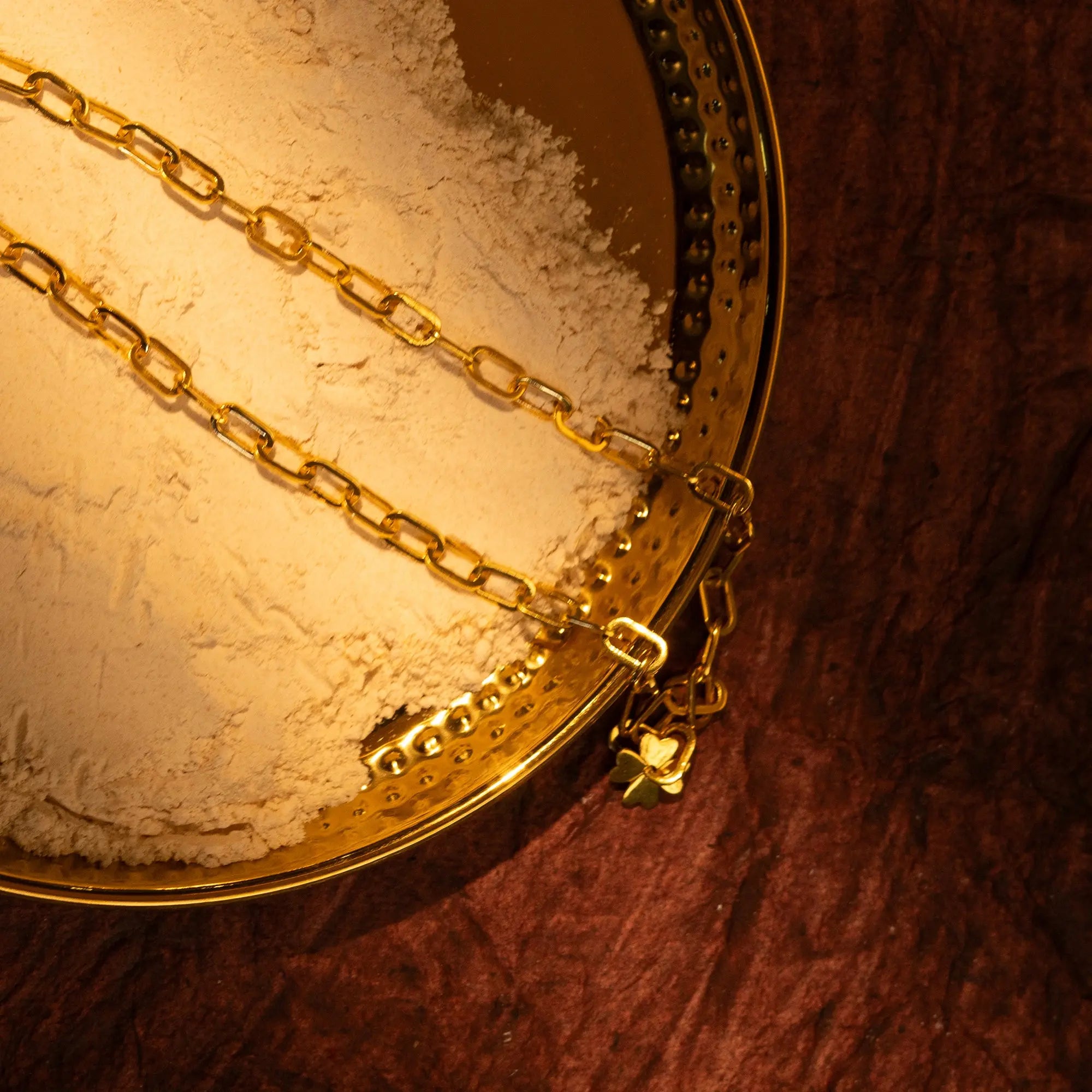 Gold-Plated Chain with lover Charm