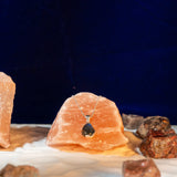 Natural Gemstone Drop Pandel - Amethyst