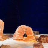 Natural Gemstone Drop Pandel - Amethyst