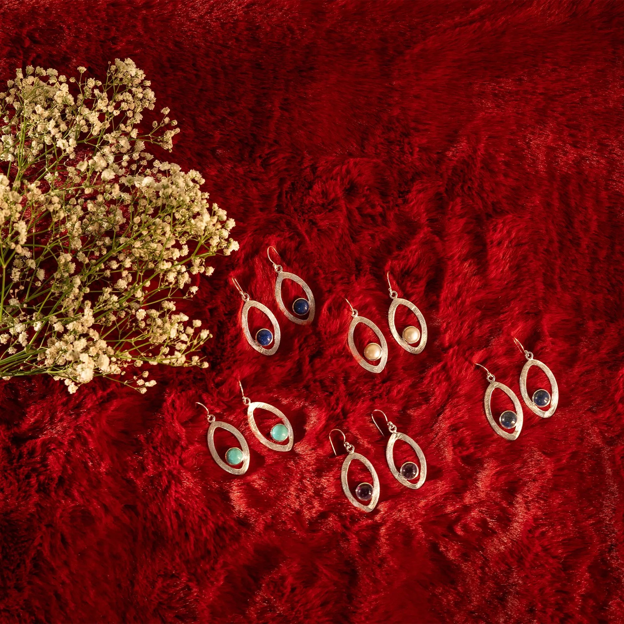 Marquise Eye Earring | Naturel Stone