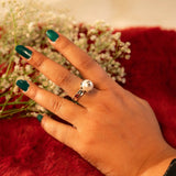 Vintage Pearl Solitaire Ring