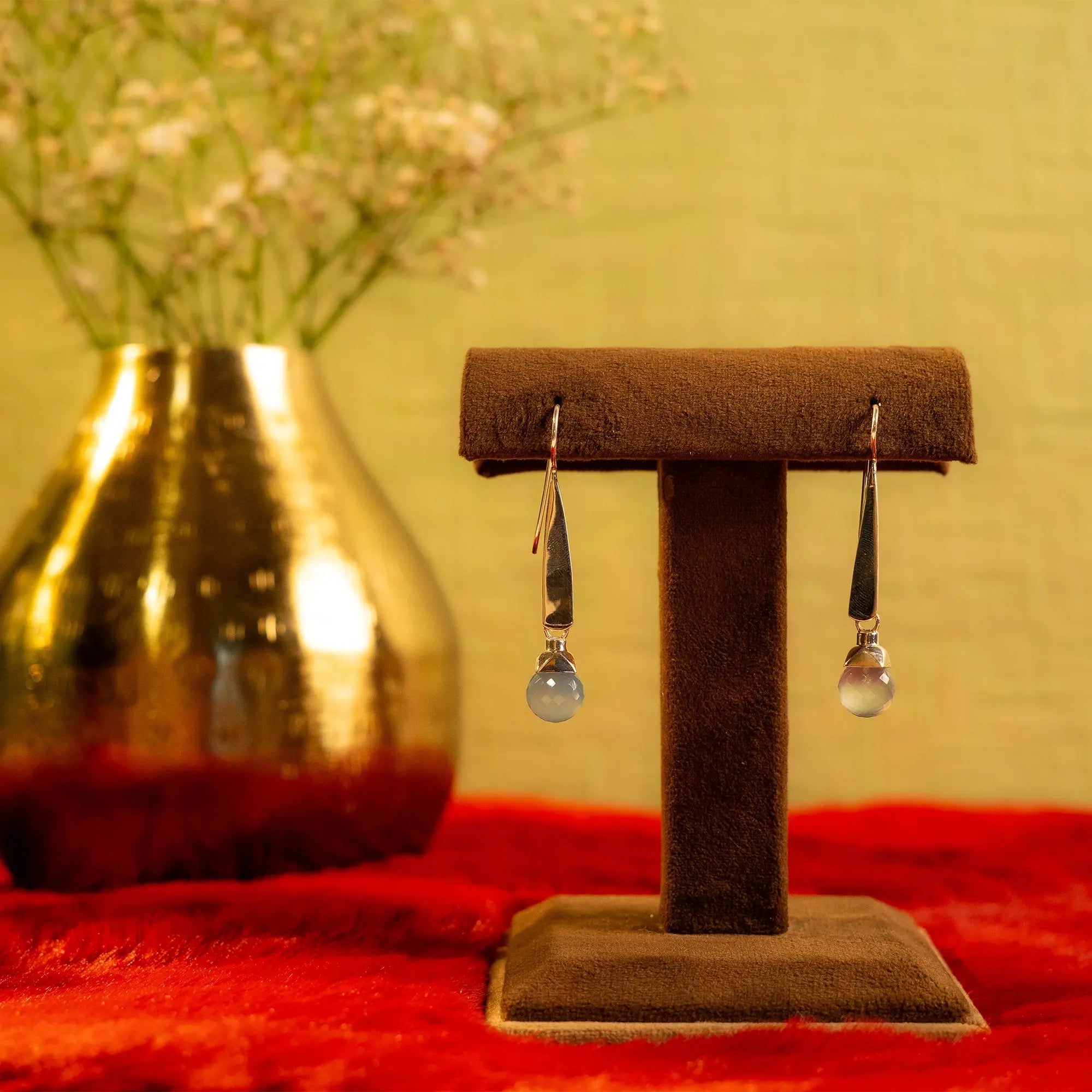 Long Party Earring | Aquamarine
