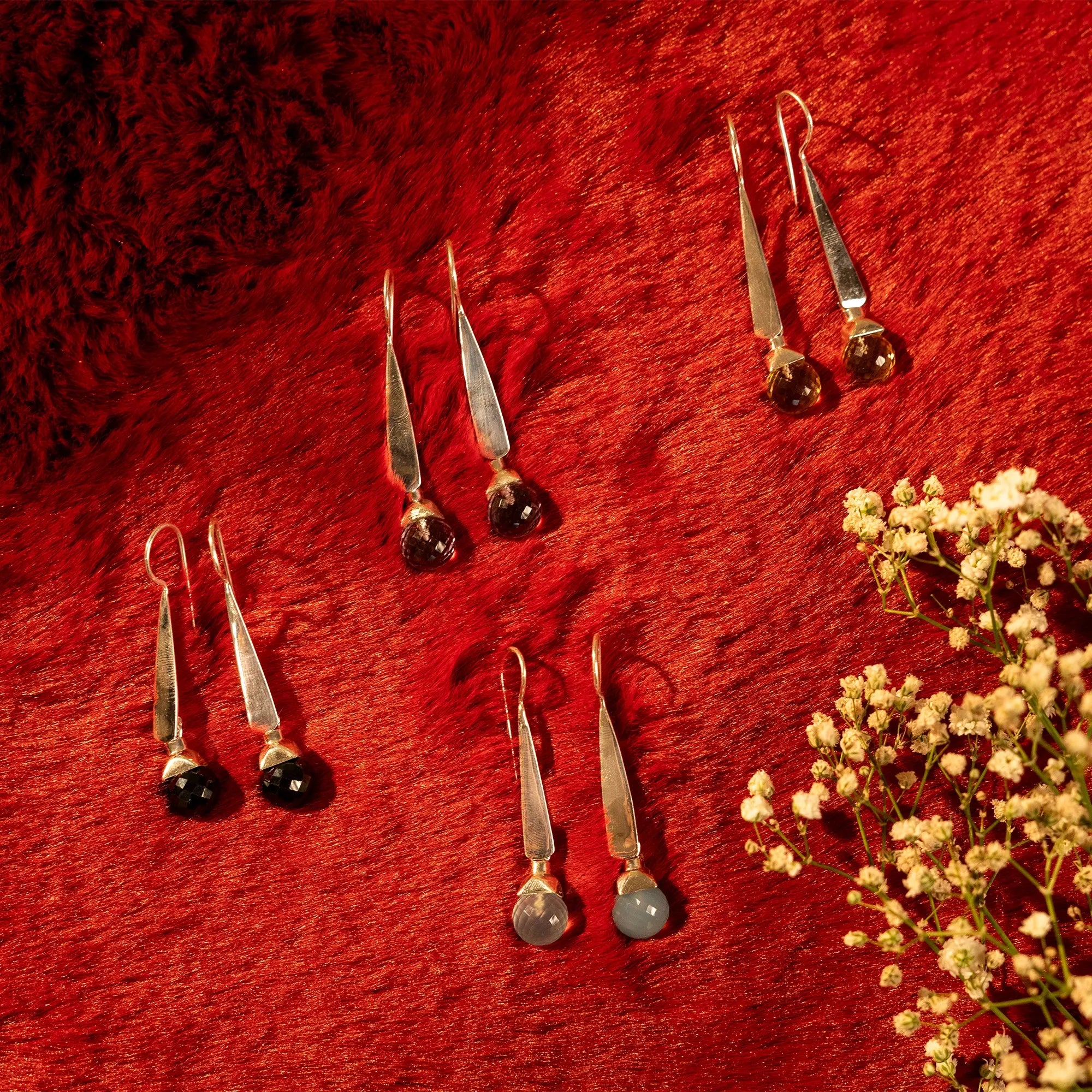 Long Party Earring | Aquamarine