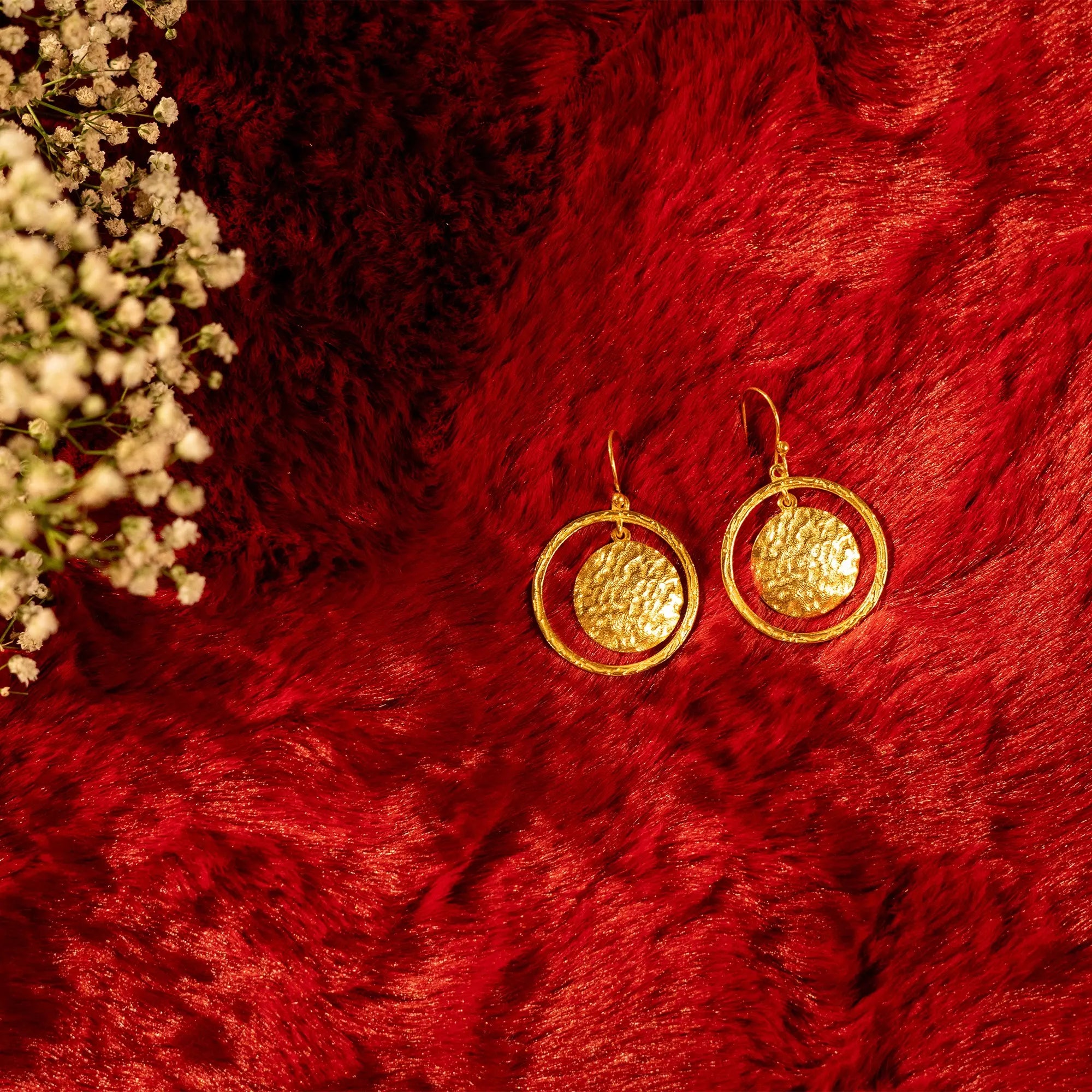 Double Circle Handcrafted Earring