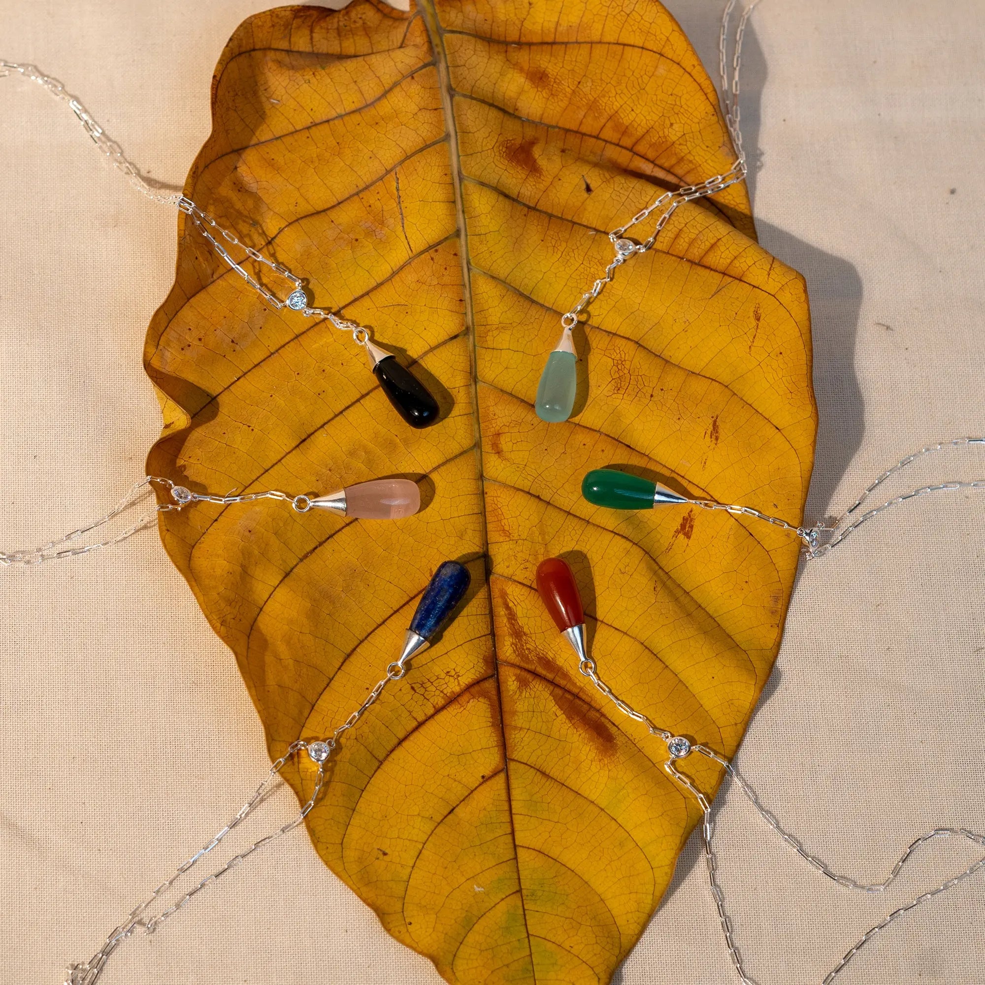 Natural Gemstone Drop Y- Pandel- Blue Obsidian