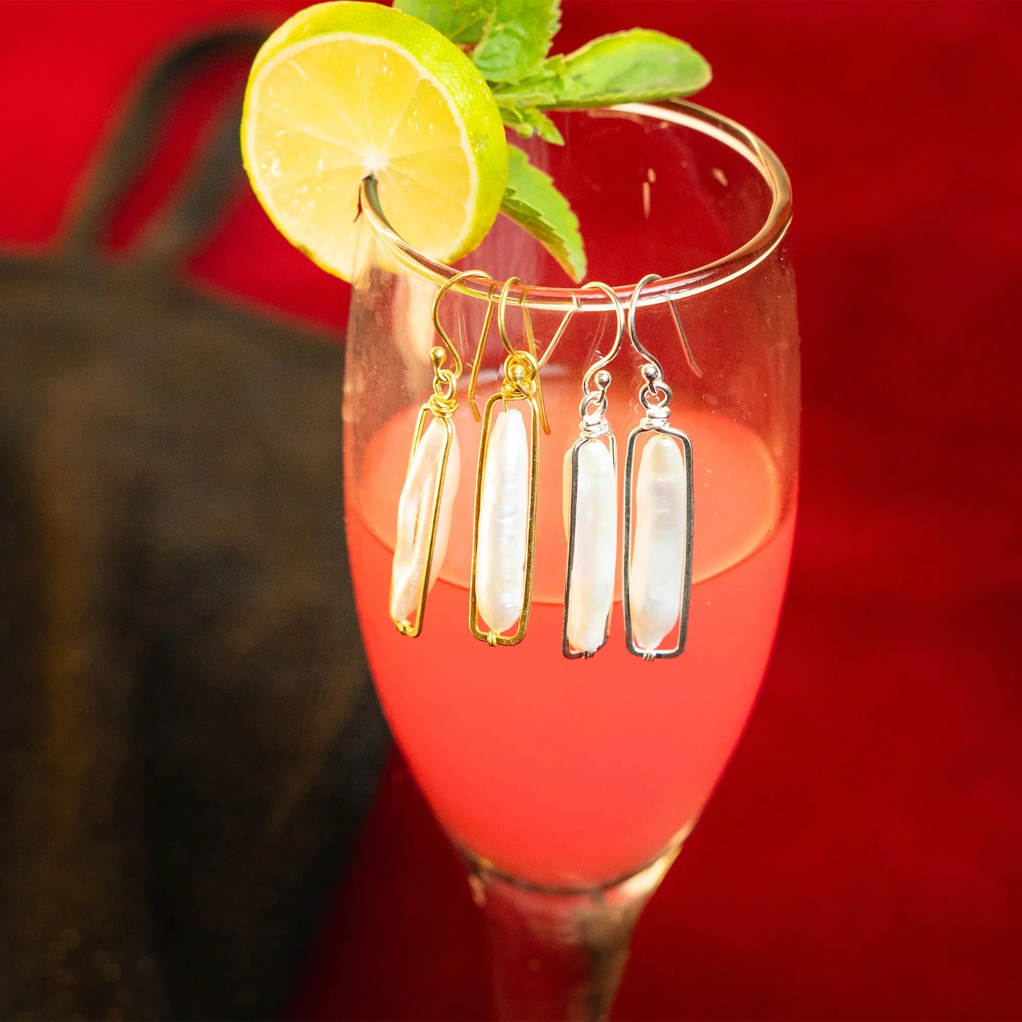 Freshwater Pearl Necklace, Choker and Earring Set