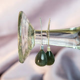 Natural Gemstone Drop Earrings- Amethyst