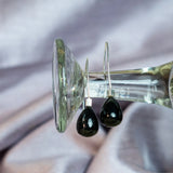 Natural Gemstone Drop Earrings- Amethyst