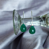 Natural Gemstone Drop Earrings- Amethyst