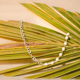Freshwater Pearl Necklace with Silver Chain