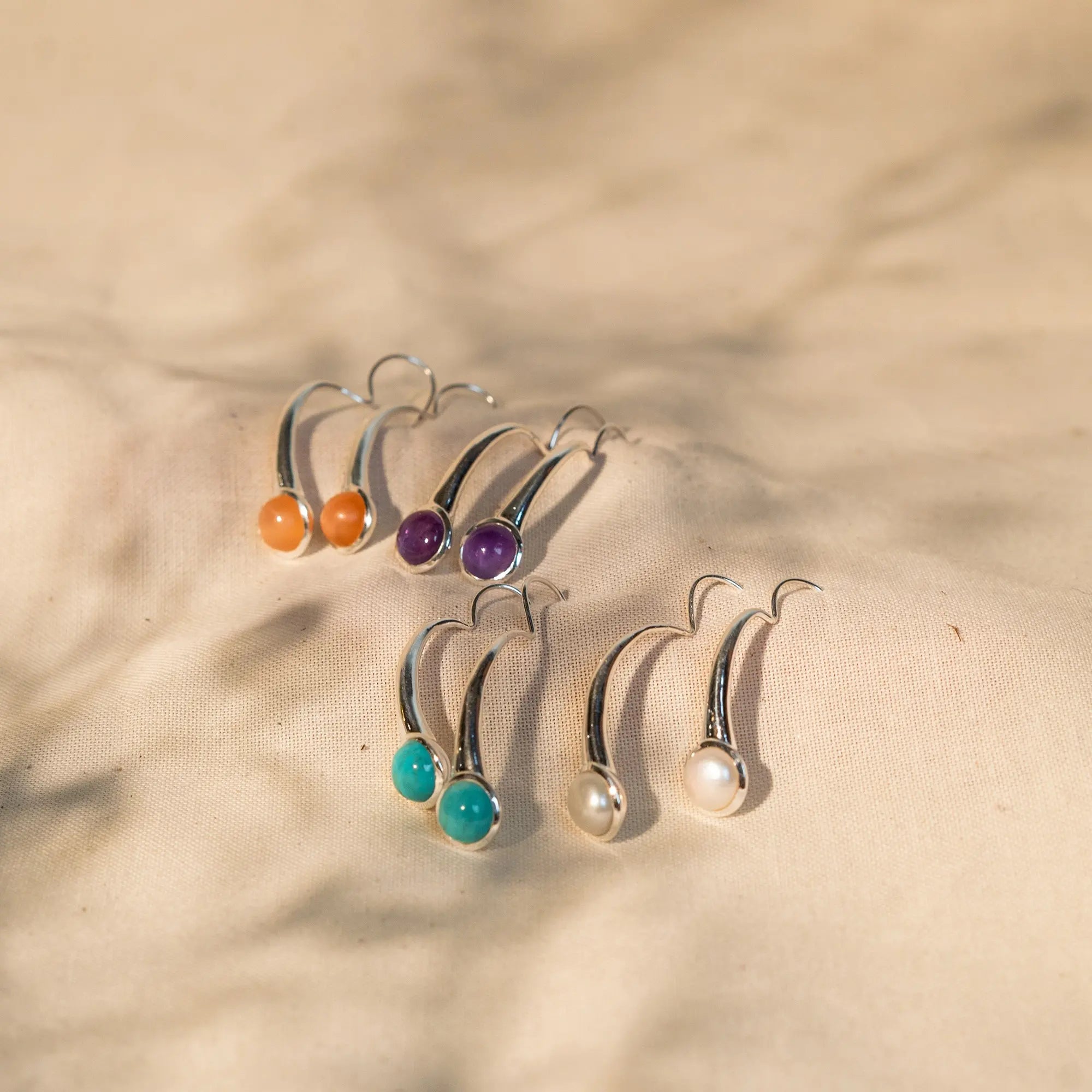 Hanging Fancy Earring | Natural Stone