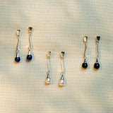 Snake Drop Earring | Freshwater Pearl