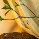 Twist Circle Earring | Natural Stone