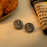 Goddess Lakshmi Silver Earrings