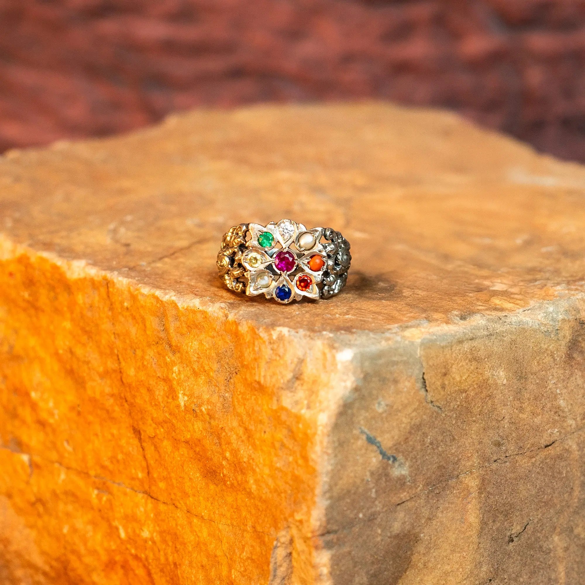 9 Graha (Navaratna) Vintage Ring