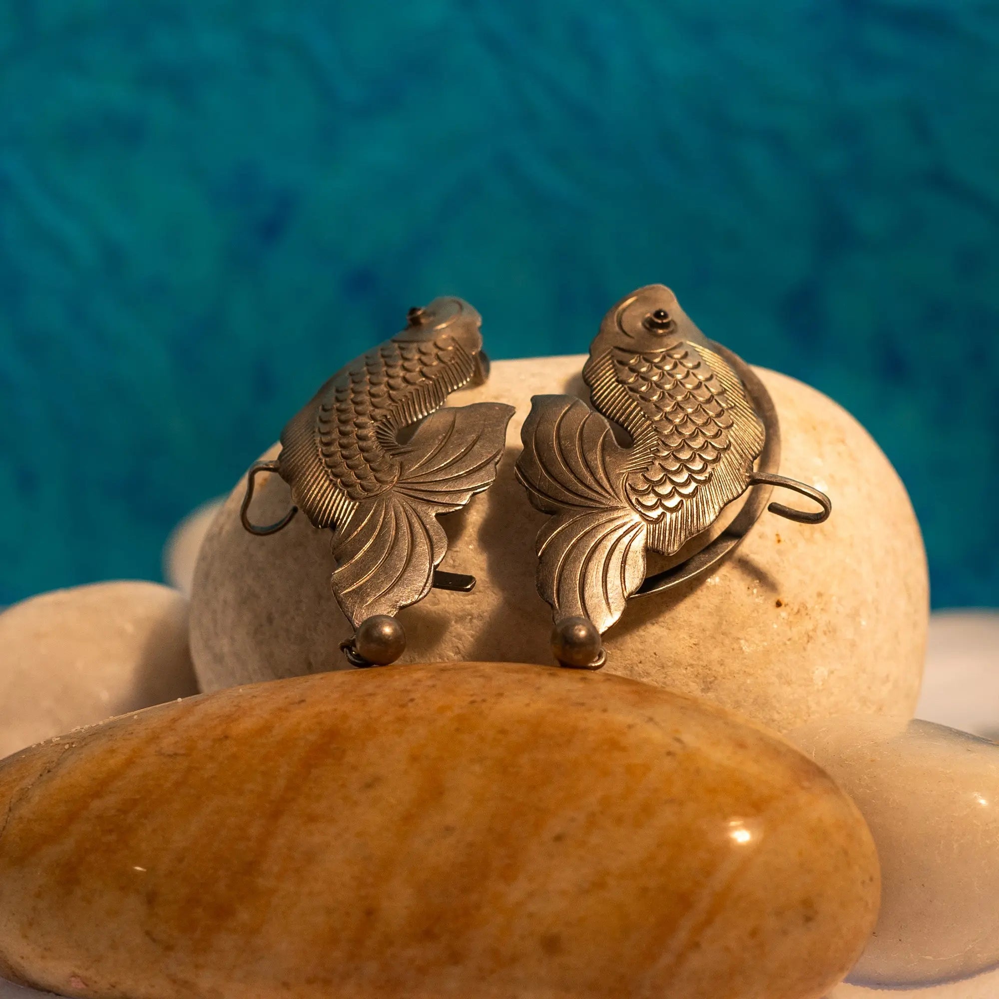 Silver Fish Drop Ear Cuff- Leelankit Special Edition