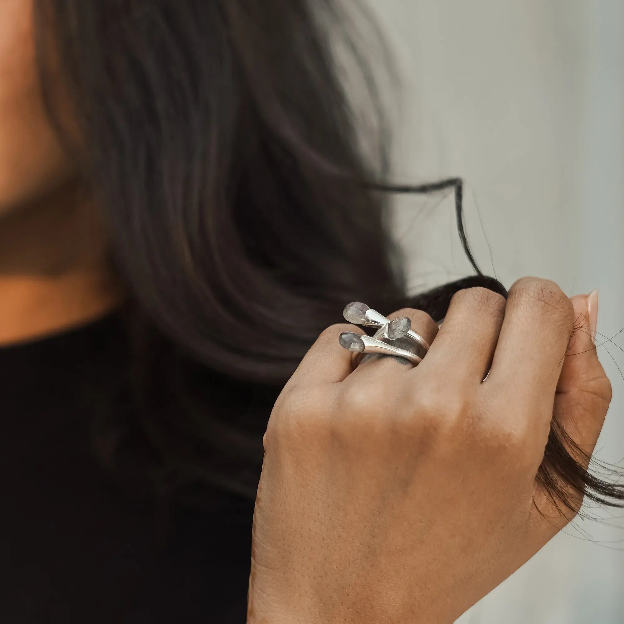 3 Friends Cocktail Ring | Green Aventurine