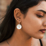Hanging Pearl Round Earring | Pearl