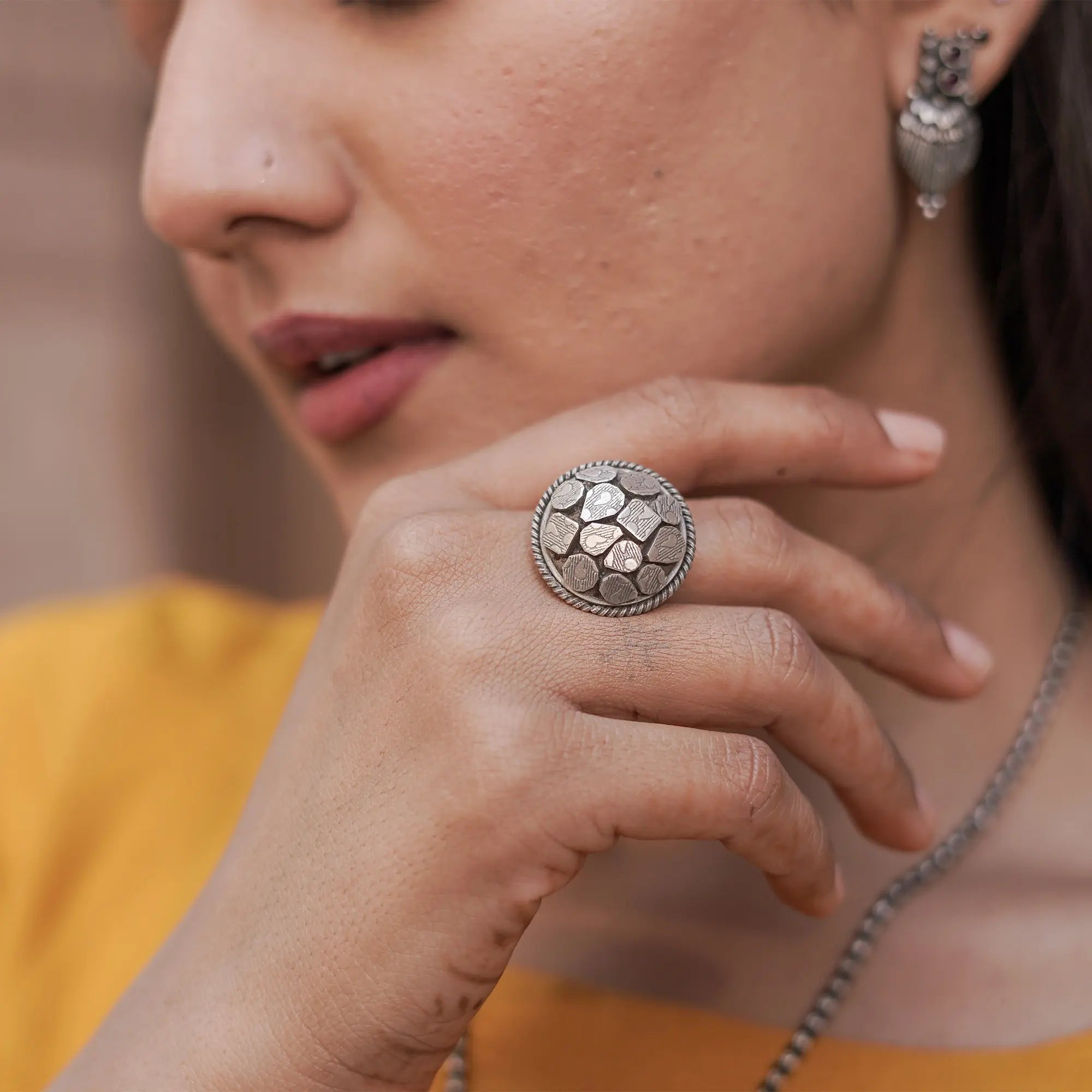 Vintage Adjustable Cocktail Ring