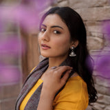 Round Hanging Jumka Earring with Pearl Drops