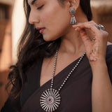 Handcrafted Sun Arrow Necklace Earring Set | Leelankit Special