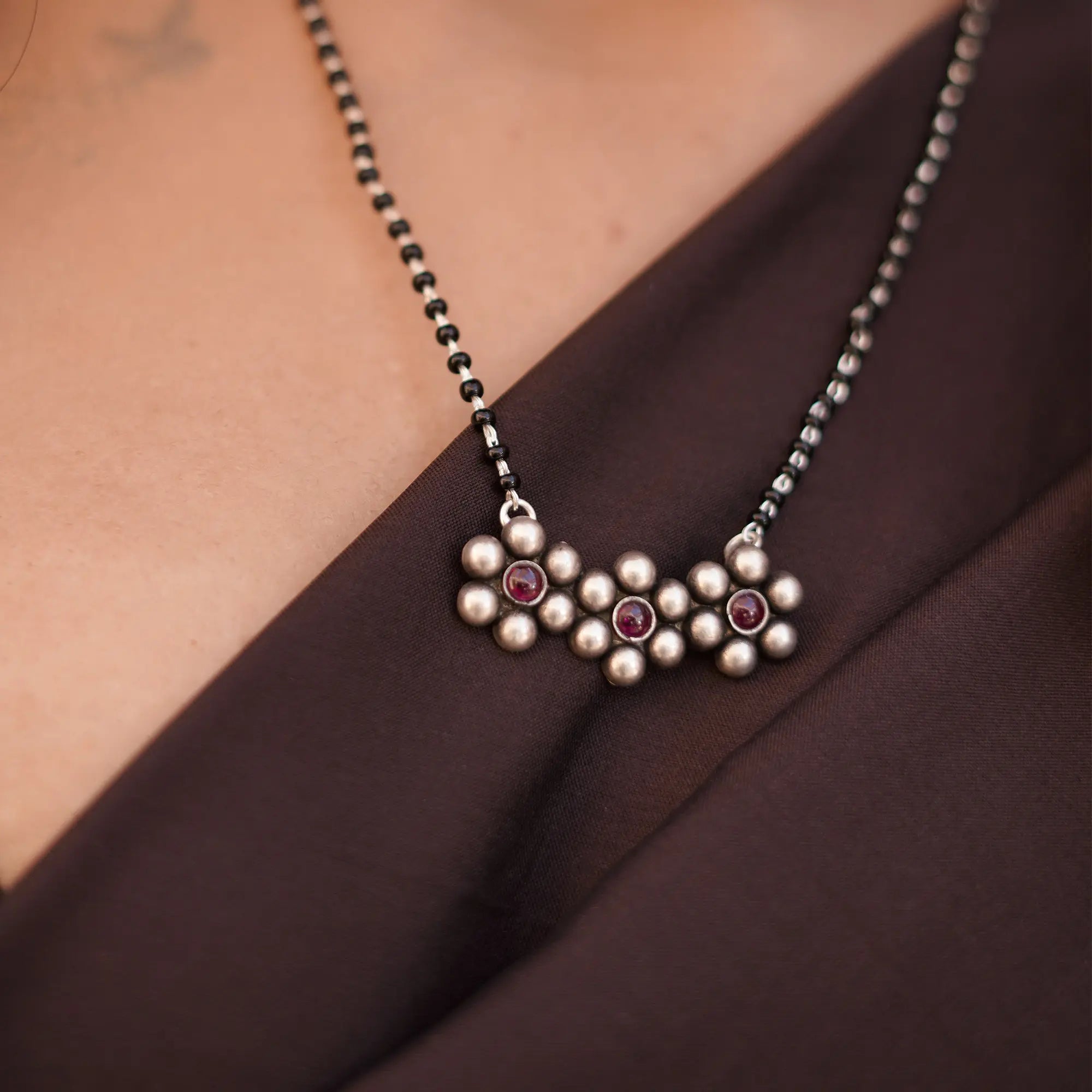 Mangalsutra Earring Set