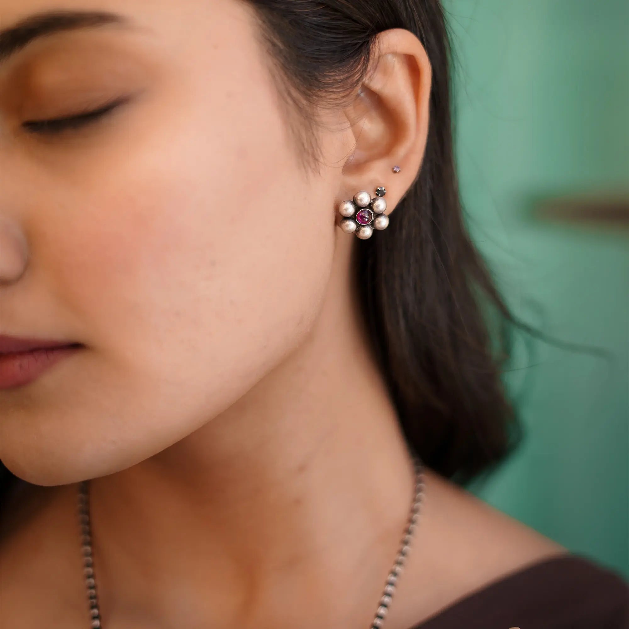 Mangalsutra Earring Set