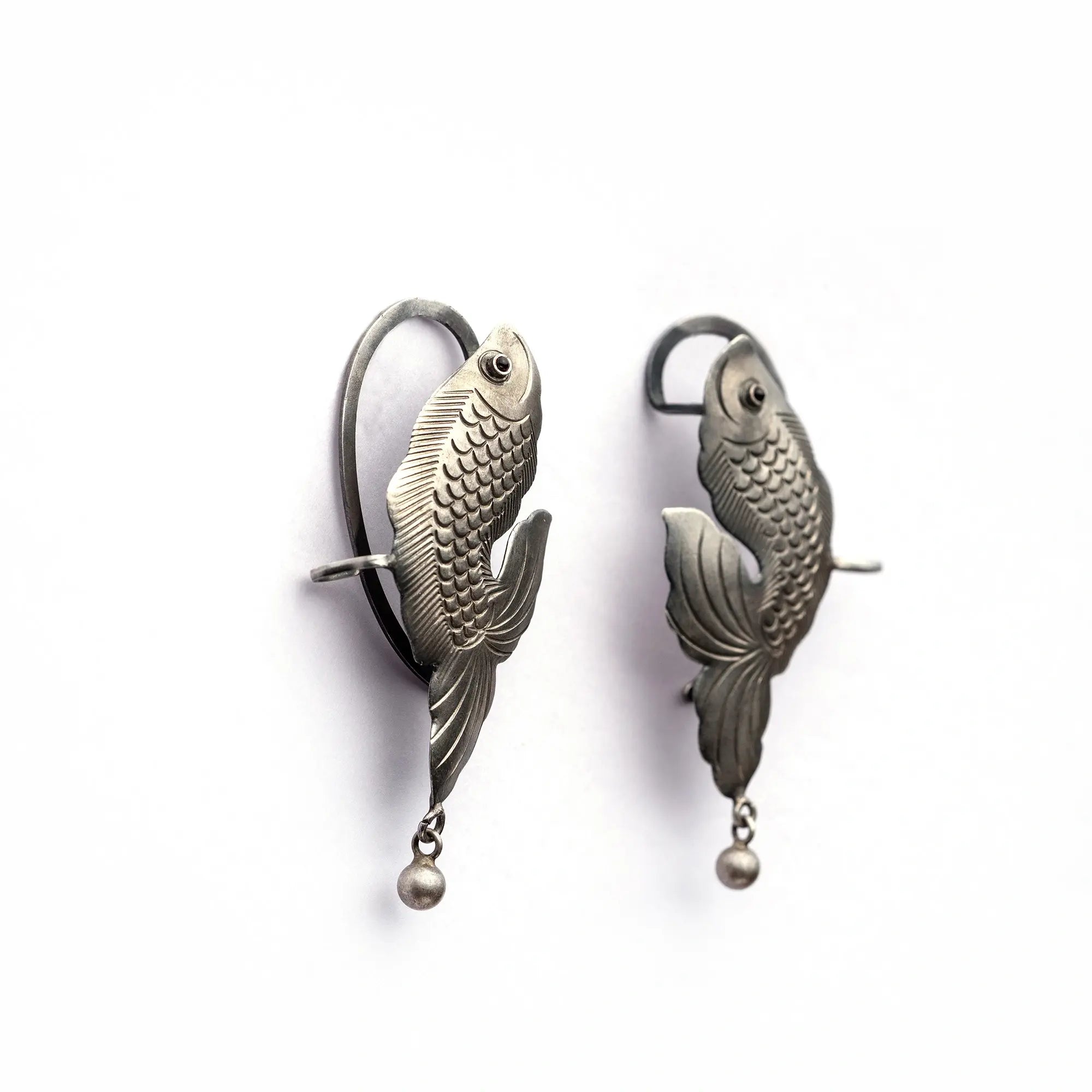 Silver Fish Drop Ear Cuff- Leelankit Special Edition