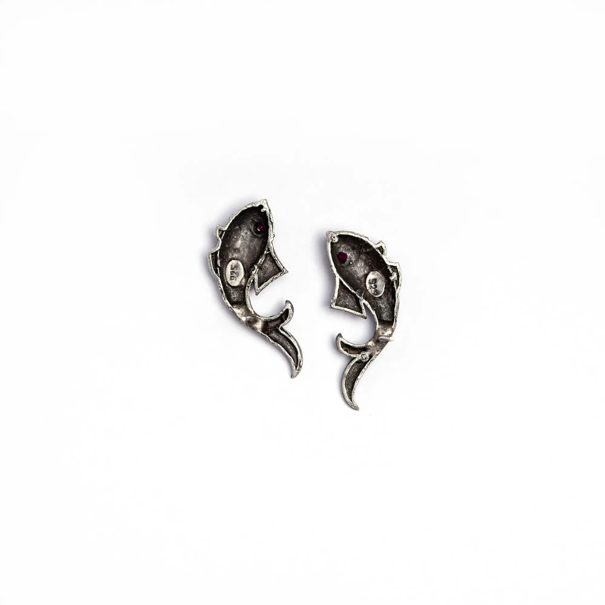 Handcrafted Silver Fish Earrings