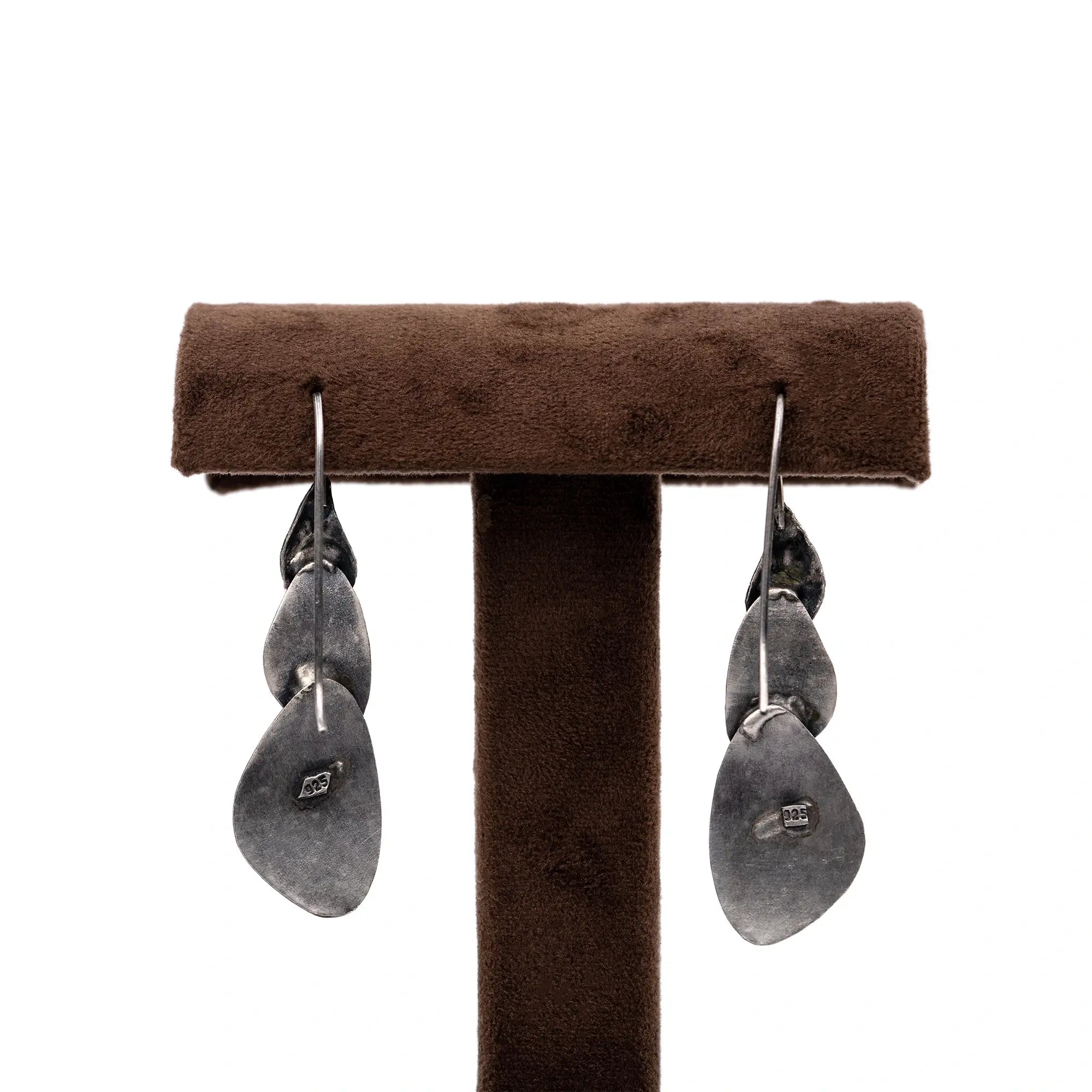 Layered Hanging Leaf Earrings