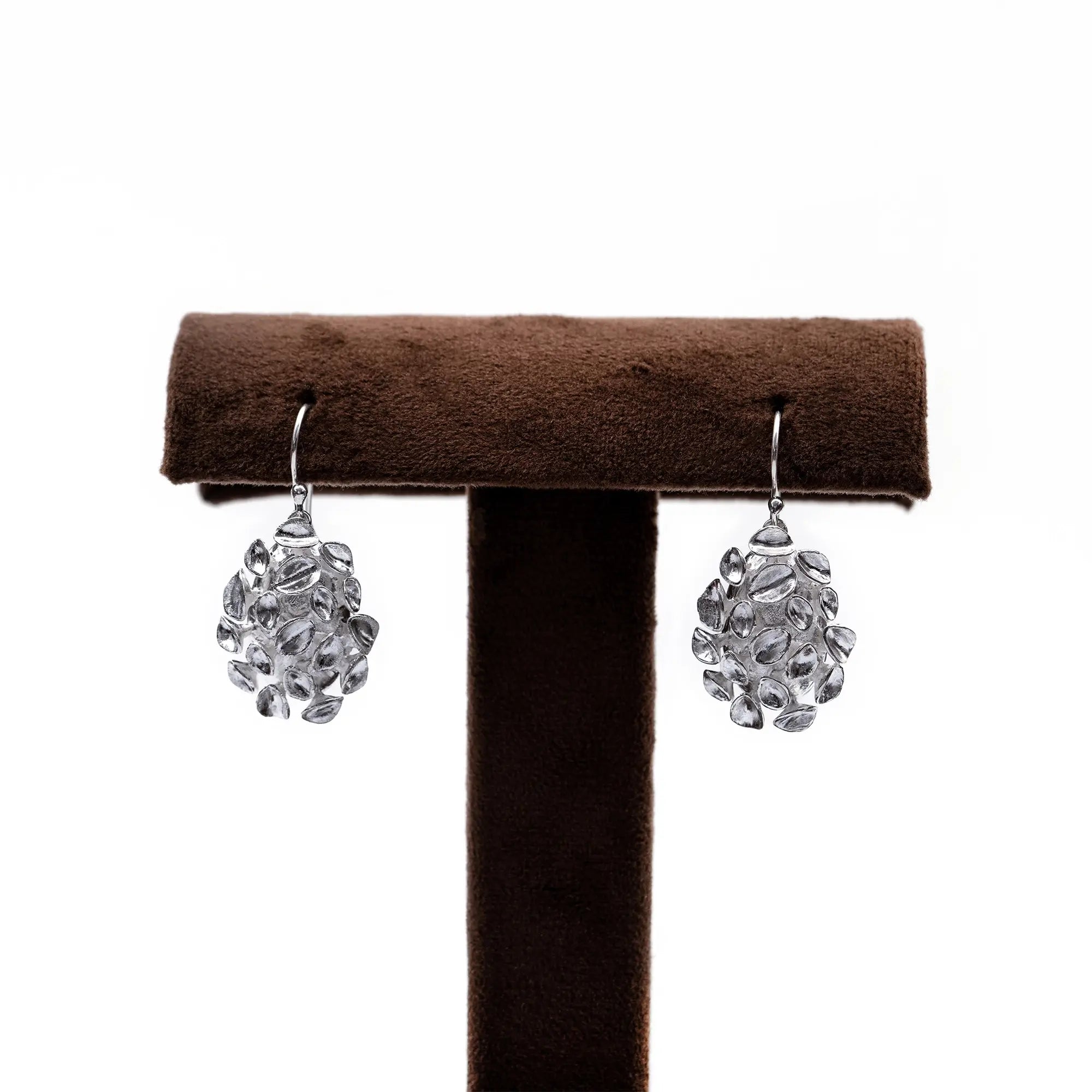 Honeycomb Leaf Earrings