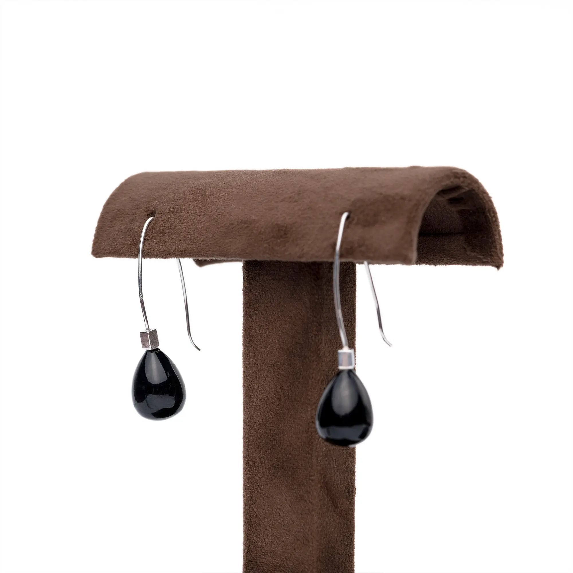 Natural Gemstone Drop Earrings- Amethyst