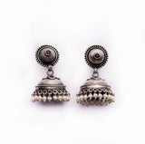 Round Hanging Jumka Earring with Pearl Drops
