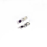 Rainbow Moonstone Earrings | Amethyst