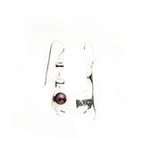 Silver Pearl Strip Earring | White Pearl