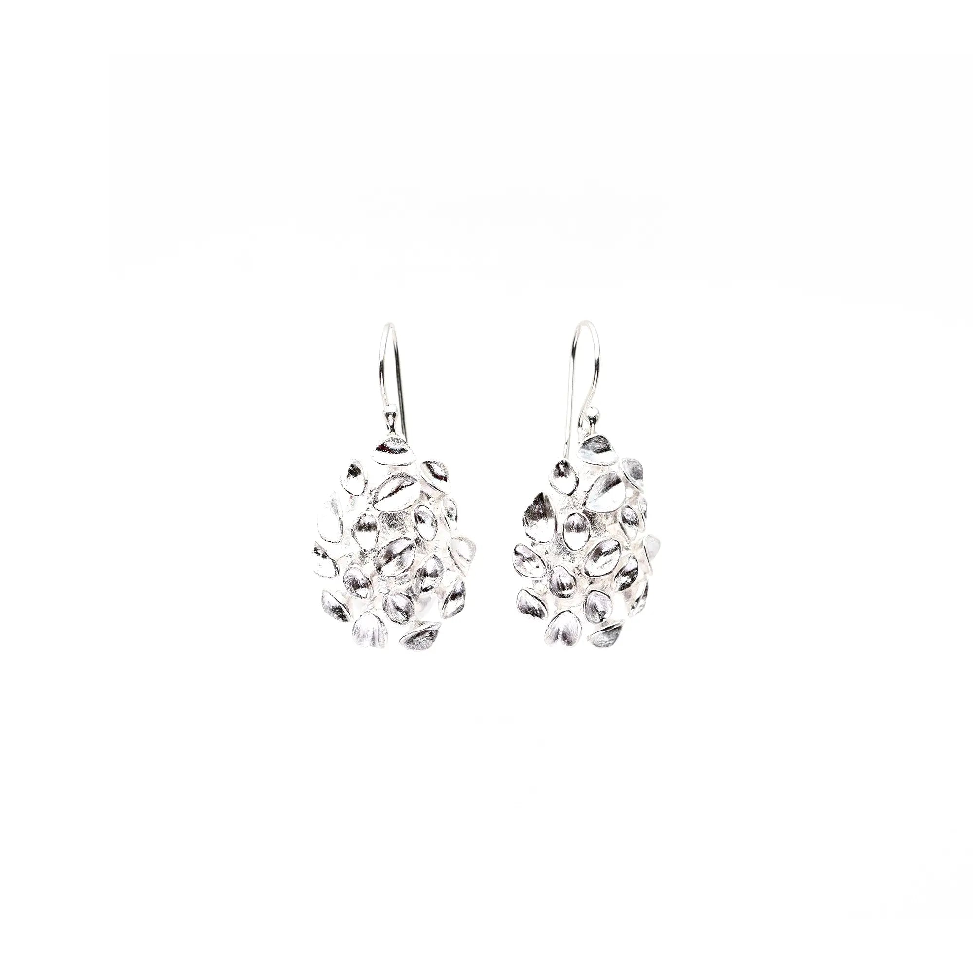 Honeycomb Leaf Earrings