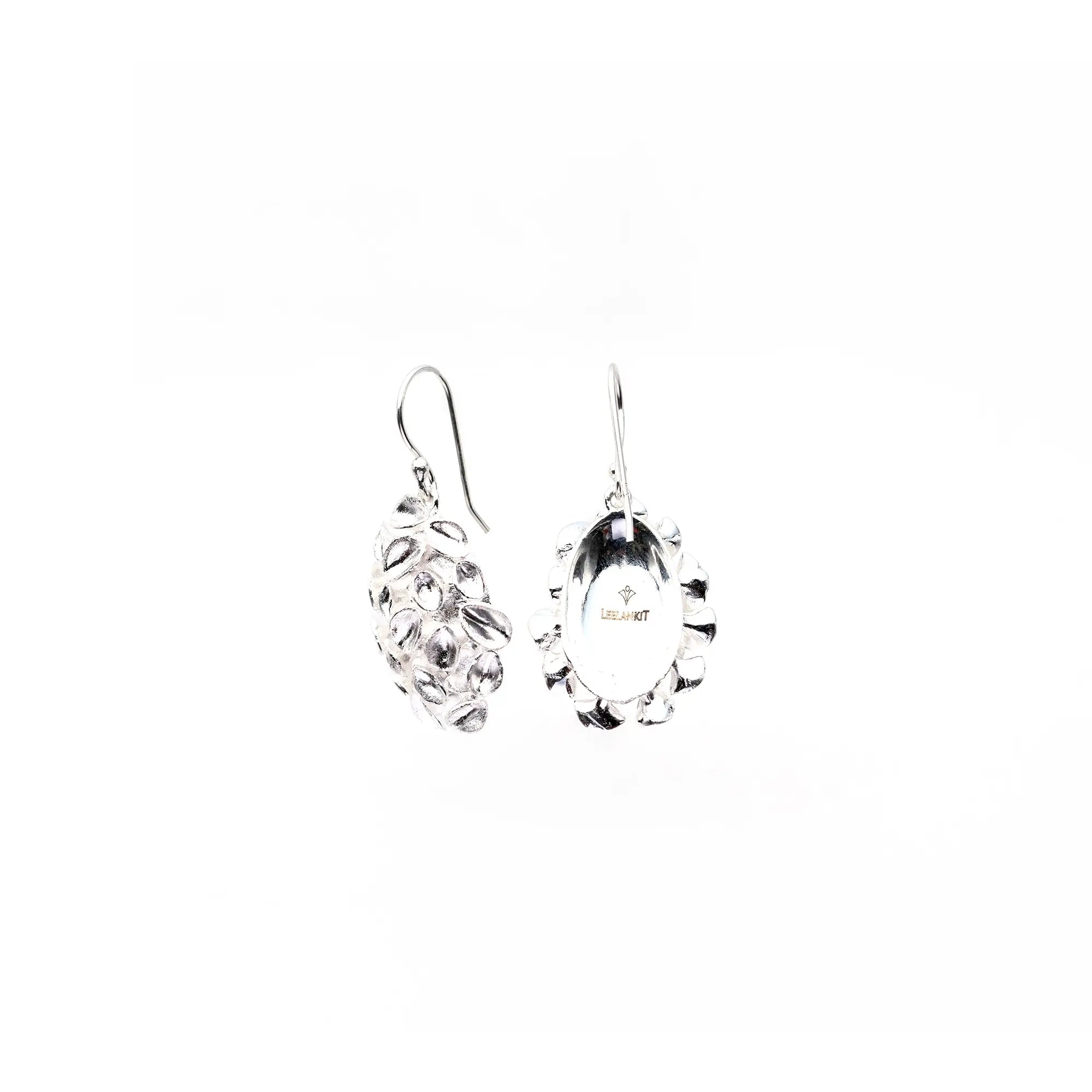 Honeycomb Leaf Earrings