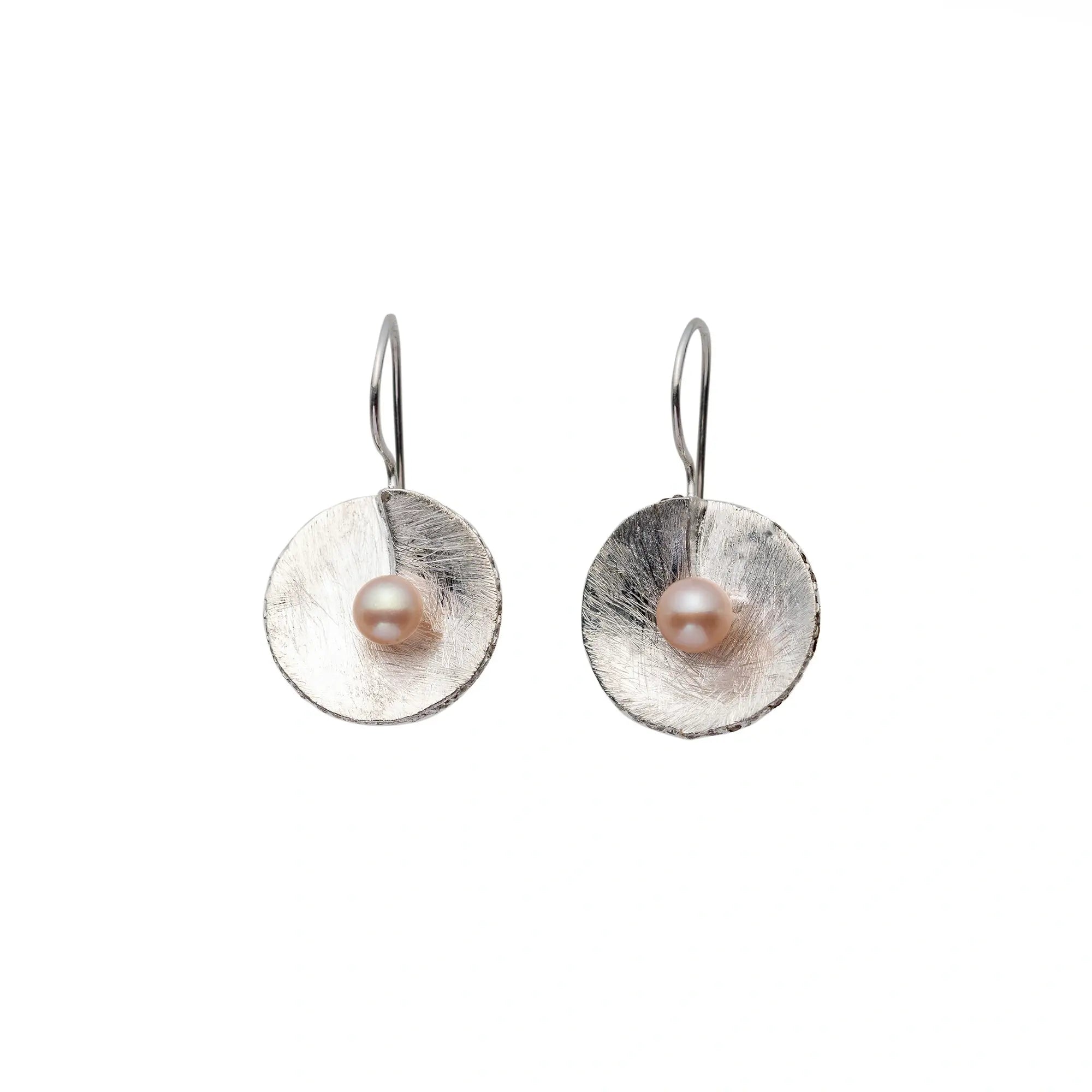 Hanging Pearl Round Earring | Pearl