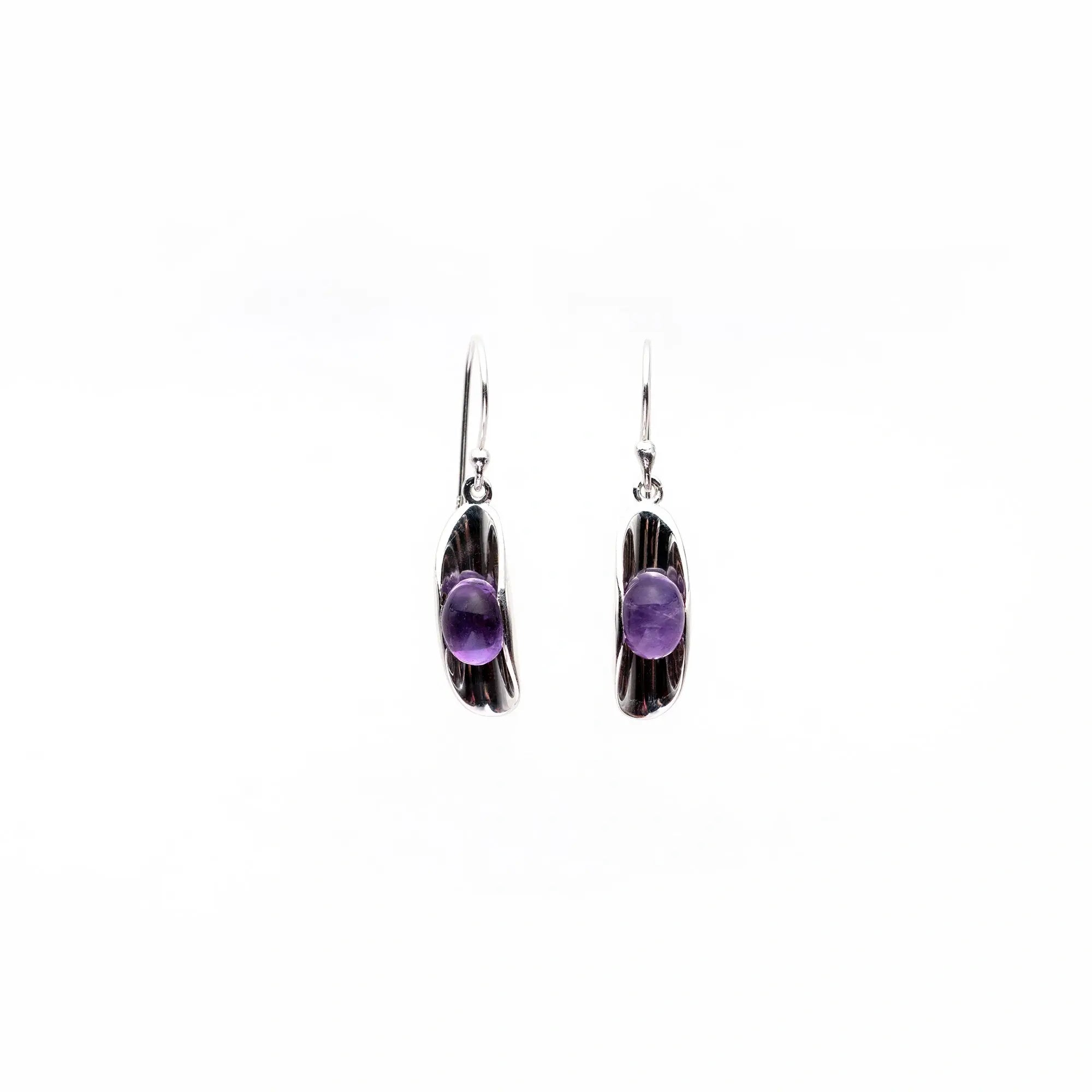 Single Stone Fancy Earring | Amethyst