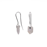 Faceted Stone Earring | Rainbow Moonstone