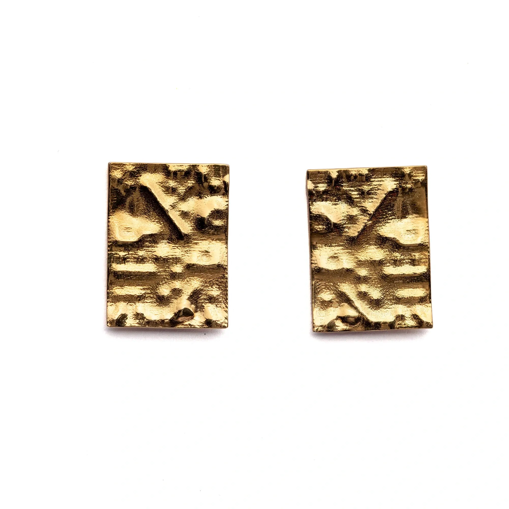 Handcrafted Square Textured Earrings