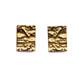 Handcrafted Square Textured Earrings