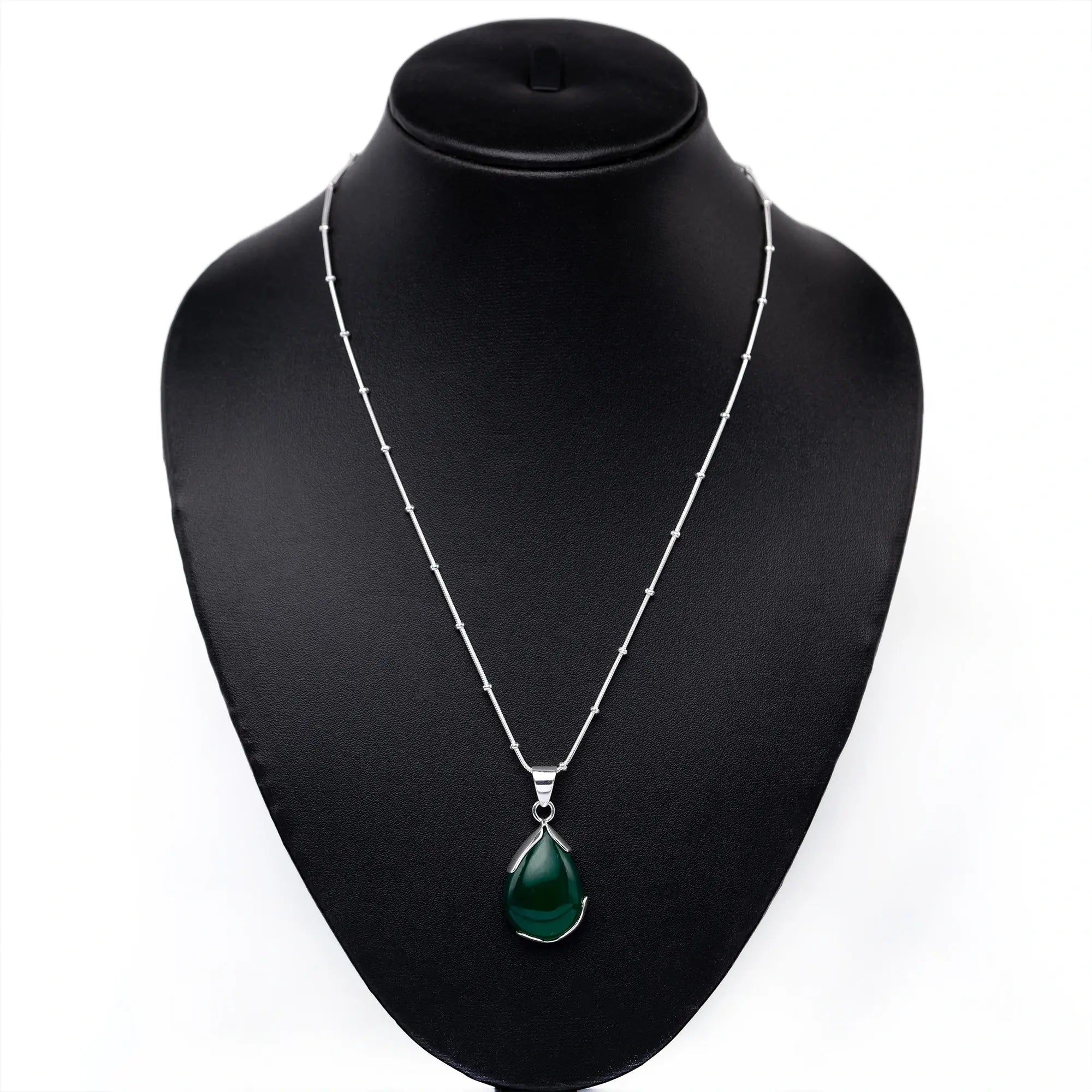 Natural Gemstone Drop Pandel - Amethyst