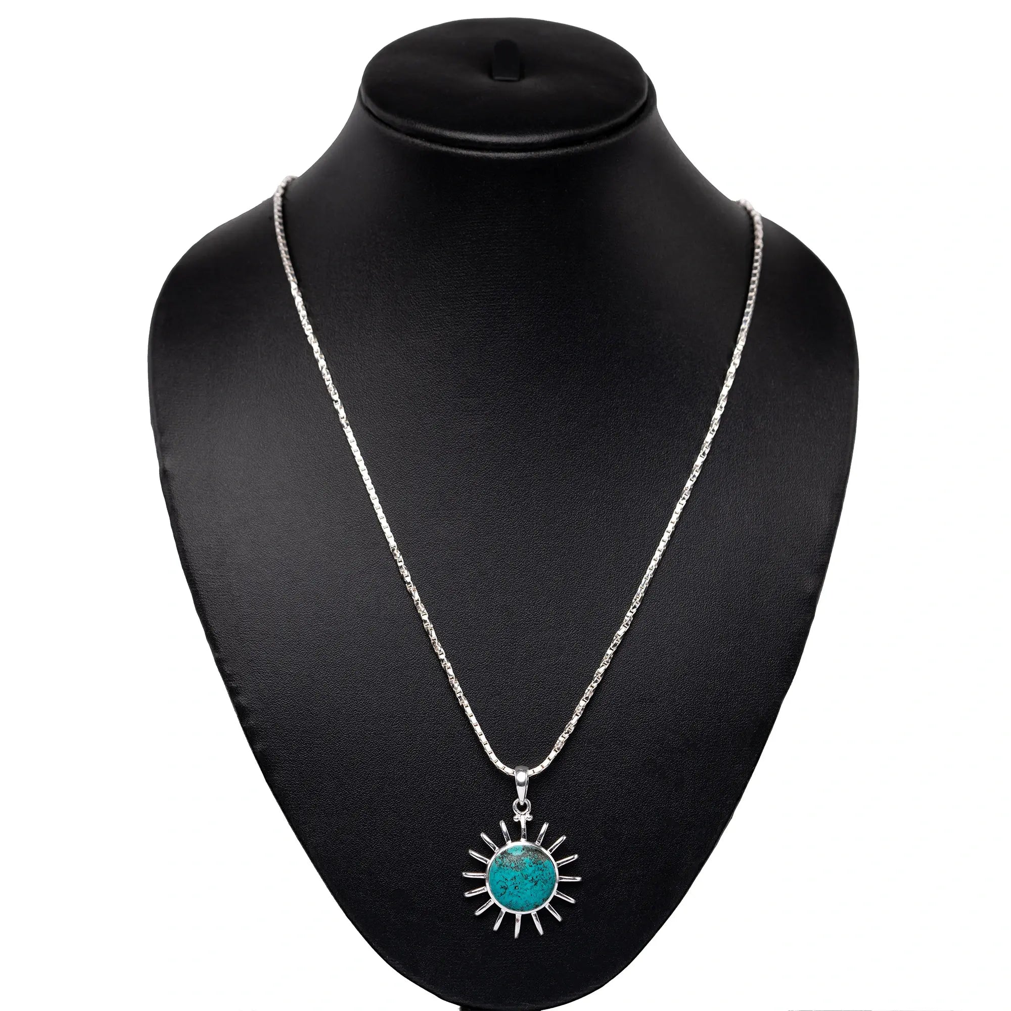 Natural Gem Stone Sun Pandel- Rainbow Moon