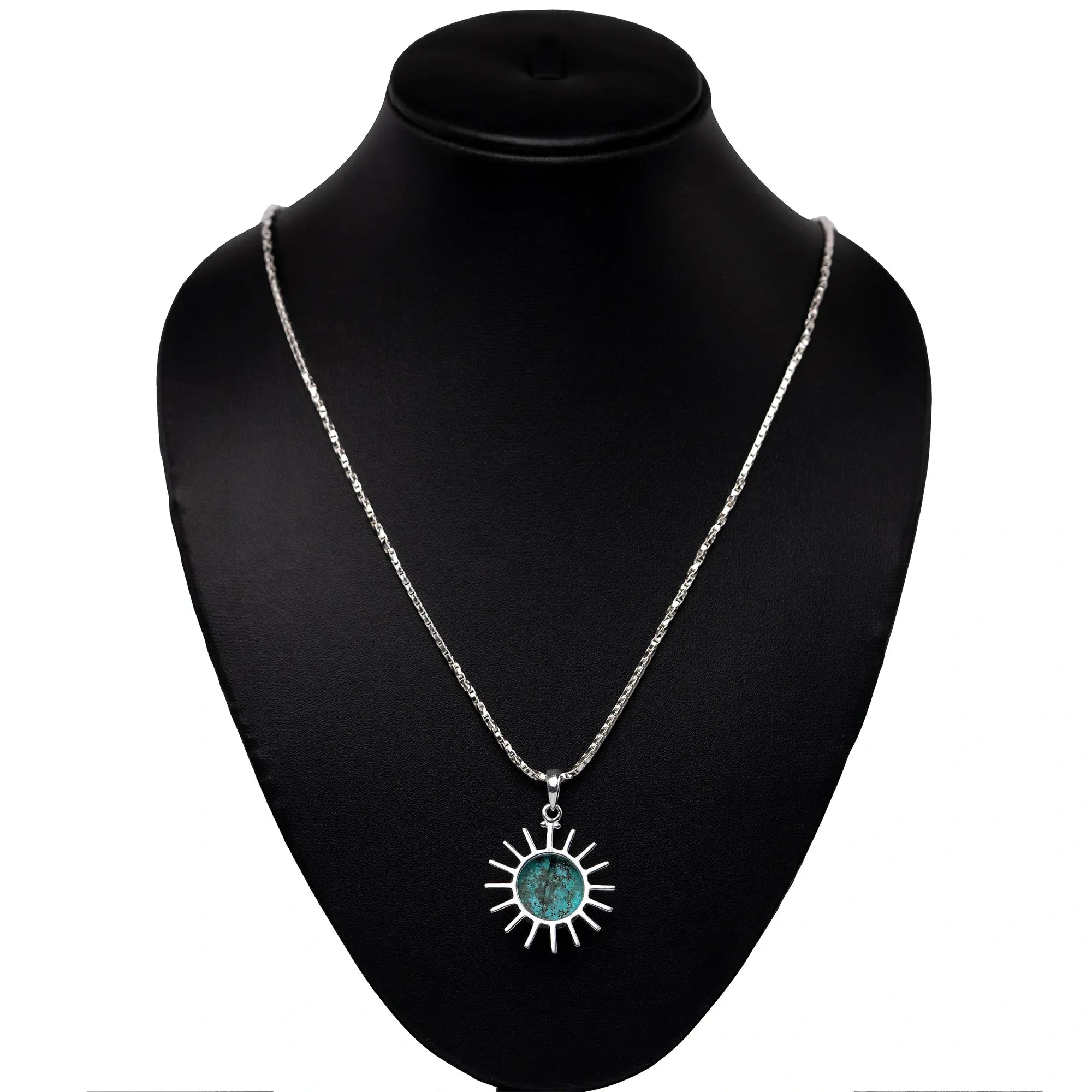 Natural Gem Stone Sun Pandel- Rainbow Moon