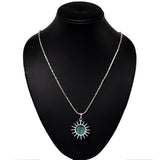 Natural Gem Stone Sun Pandel- Rainbow Moon