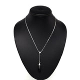 Natural Gemstone Drop Y- Pandel- Blue Obsidian