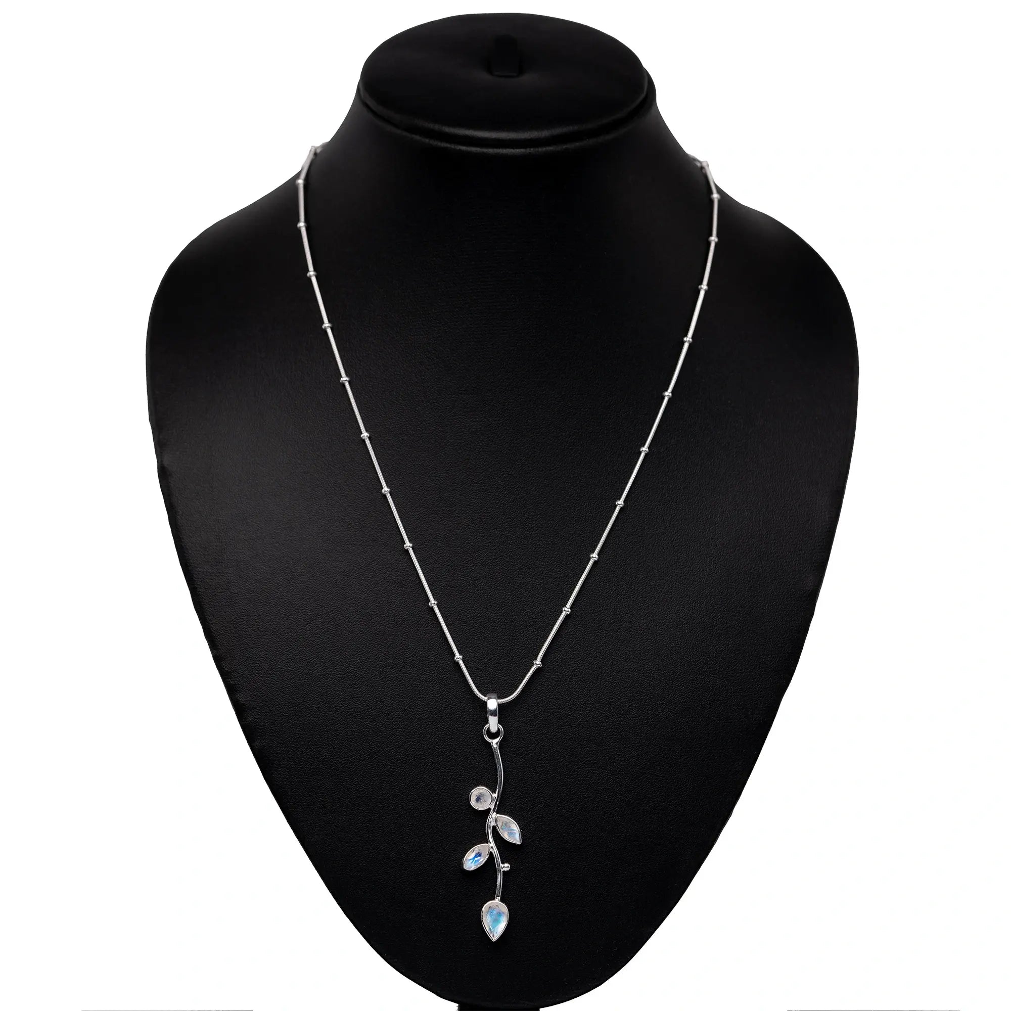 Nature Inspired 925 Silver Pandent with Aquamarine