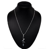 Nature Inspired 925 Silver Pandent with Aquamarine